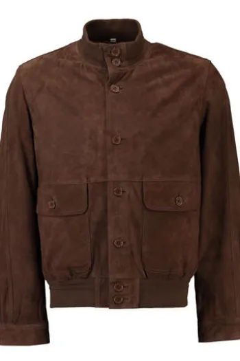 MADDOX Leder-Blouson Gunter braun