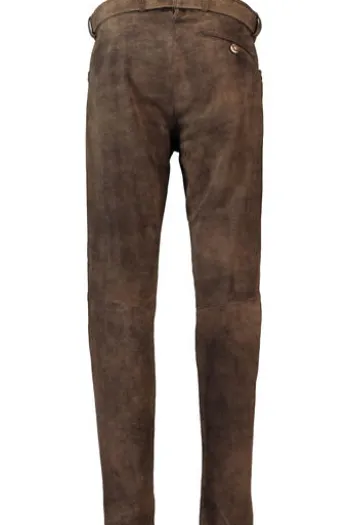 MADDOX Leder-Hose braun