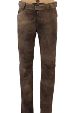 MADDOX Leder-Hose braun