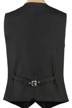 MADDOX Leder Weste Westsee sand einfarbig