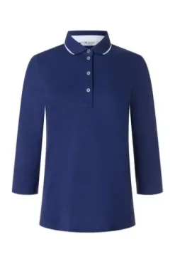 MAERZ Piqué Polo Shirt midnight sail- blau 3/4-Arm