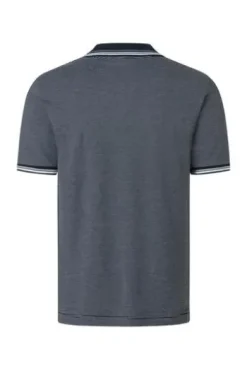 MAERZ Polo-Shirt dawn blue gestreift Regular Fit