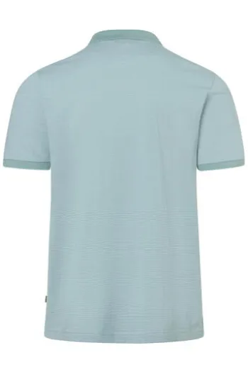 MAERZ Polo Shirt iced mint gestreift Regular Fit