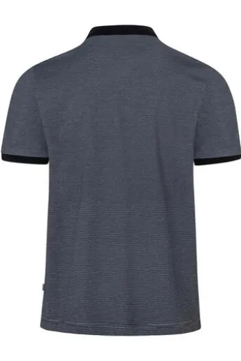 MAERZ Polo Shirt navy gestreift Regular Fit