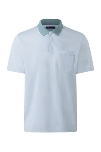 MAERZ Polo-Shirt pastel turquoise Regular Fit