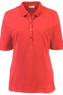MAERZ Polo-Shirt rot in Piqué-Qualität