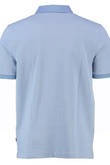 MAERZ Polo Shirt shades of blue gestreift Regular Fit