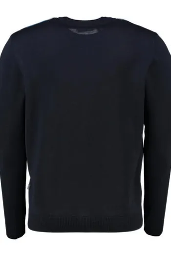 MAERZ Pullover blau gemustert Argyle-Muster