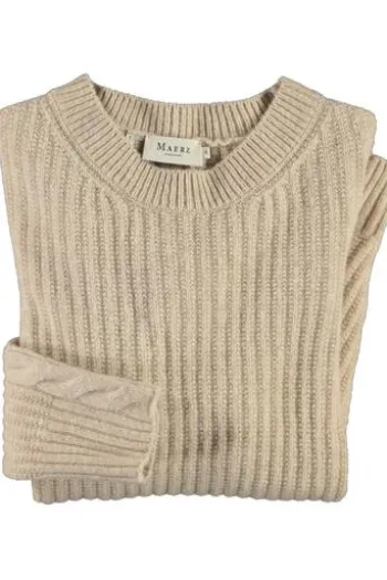 MAERZ Pullover natur im Rippstrick