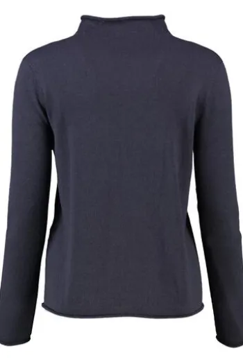MAERZ Pullover navy extrafeine Merinowolle