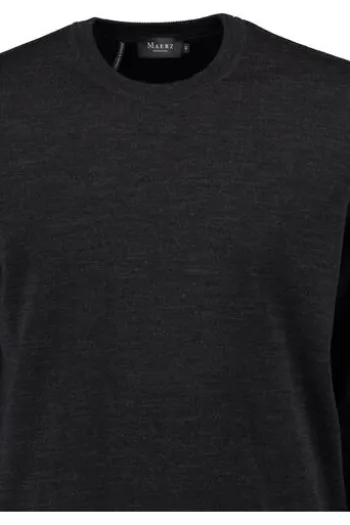 MAERZ Rundhals Pullover anthrazit