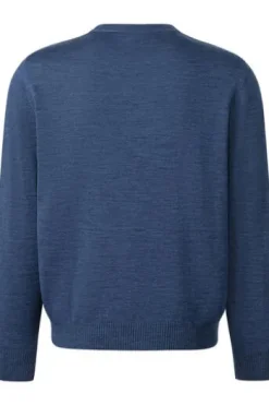 MAERZ Rundhals Pullover deep sea