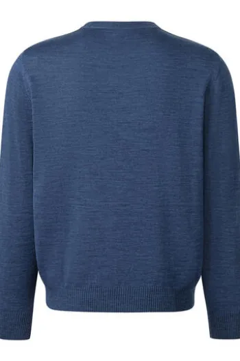 MAERZ Rundhals Pullover deep sea