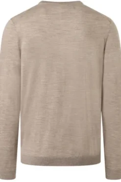 MAERZ Rundhals Pullover iced latte Modern Fit