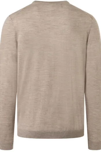 MAERZ Rundhals Pullover iced latte Modern Fit