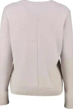 MAERZ Rundhals-Pullover natur aus hochwertiger Merinowolle