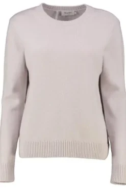 MAERZ Rundhals-Pullover natur aus hochwertiger Merinowolle