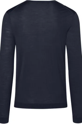 MAERZ Rundhals Pullover navy Modern Fit
