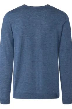 MAERZ Rundhals Pullover nimes blue Modern Fit