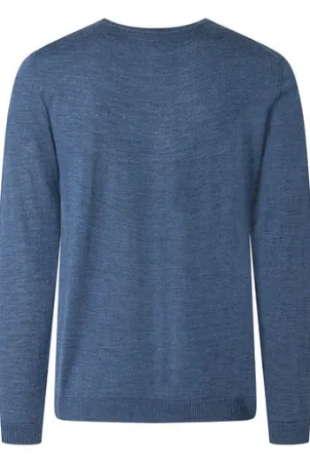 MAERZ Rundhals Pullover nimes blue Modern Fit