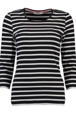 MAERZ Shirt marine gestreift in hautfreundlicher Qualität