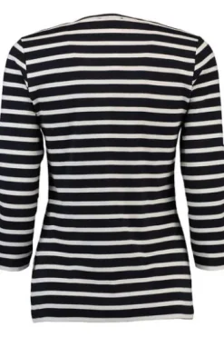 MAERZ Shirt marine gestreift in hautfreundlicher Qualität