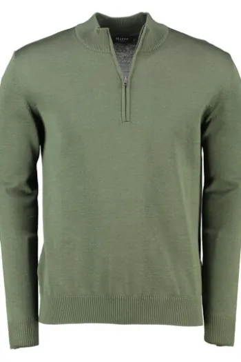 MAERZ Stehkragen Pullover moos garden