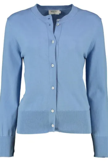 MAERZ Strickjacke blau in Organic-Baumwoll-Qualität