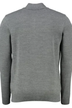 MAERZ Strickjacke grau mit Strukturmuster