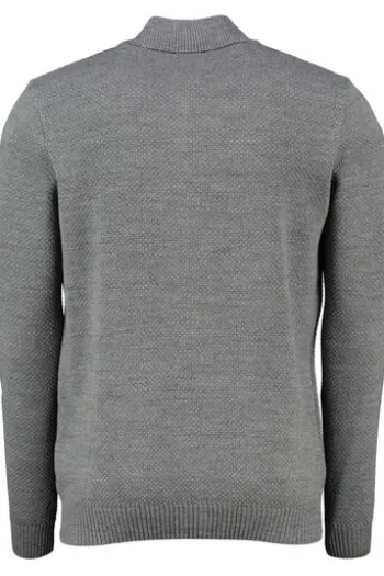 MAERZ Strickjacke grau mit Strukturmuster