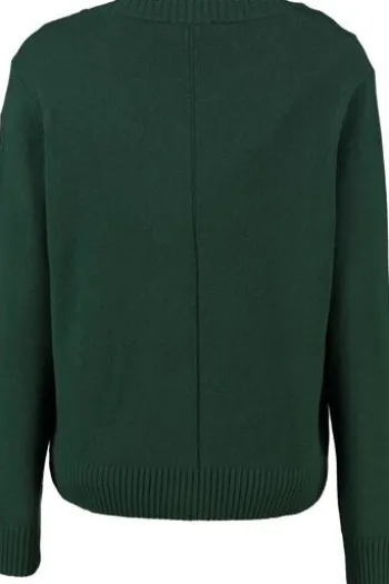 MAERZ Strickjacke grün aus hochwertiger Merinowolle