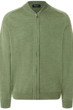 MAERZ Strickjacke grün aus Merinowolle