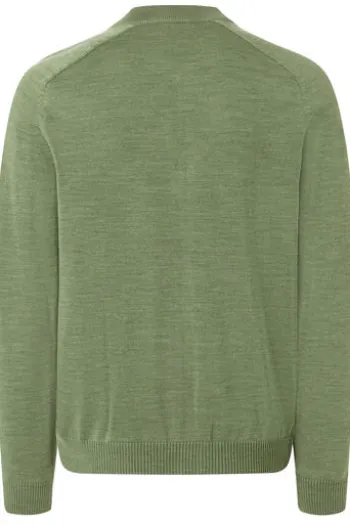 MAERZ Strickjacke grün aus Merinowolle