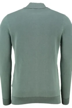 MAERZ Strickjacke grün Strukturmuster