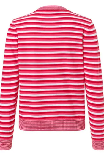 MAERZ Strickjacke rot gestreift