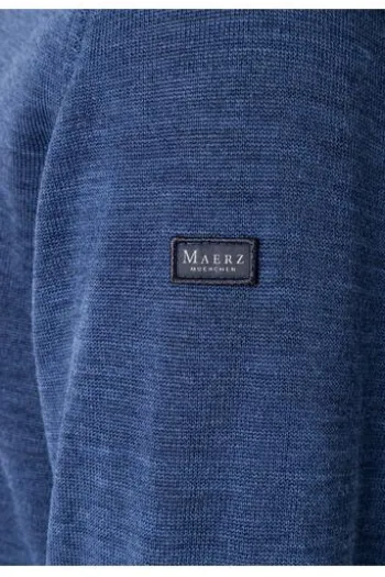 MAERZ V-Ausschnitt Pullover deep sea