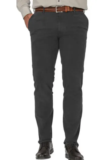 M.E.N.S. Baumwoll-Stretch-Hose anthrazit Madison