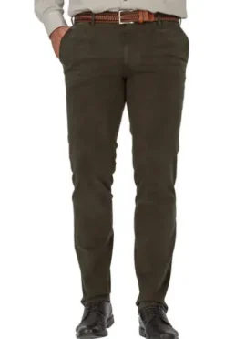 M.E.N.S. Baumwoll-Stretch-Hose grün Madison