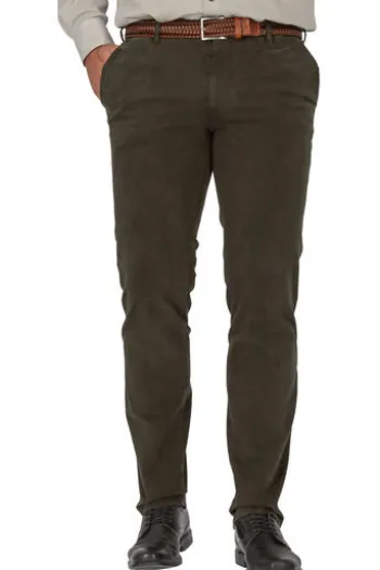 M.E.N.S. Baumwoll-Stretch-Hose grün Madison