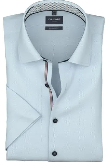OLYMP Business Hemd Luxor bleu Modern Fit Kurzarm