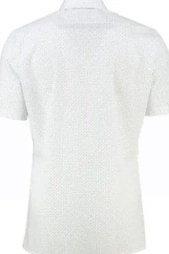 OLYMP Business Hemd Luxor rose geblümt Modern Fit Kurzarm