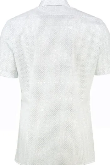 OLYMP Business Hemd Luxor rose geblümt Modern Fit Kurzarm