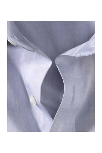 OLYMP Level Five gemustertes Hemd langarm Slim Fit mittelgrau