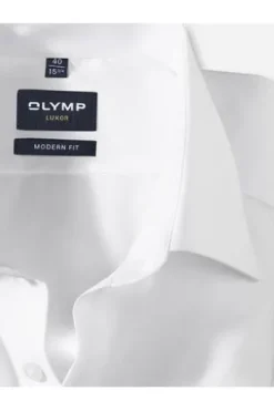 OLYMP Luxor City Hemd uni 1/1 MF weiß