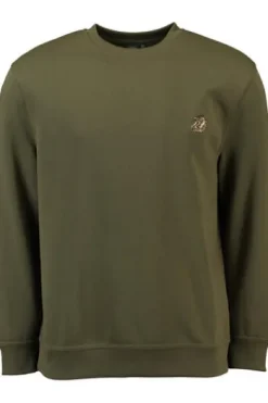 ORBIS Rundhals-Pullover oliv