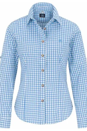 OS TRACHTEN Bluse hellblau