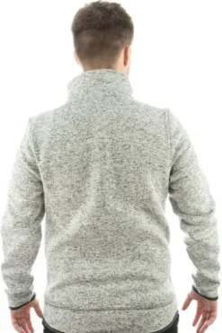 OS TRACHTEN Fleece-Jacke grau meliert