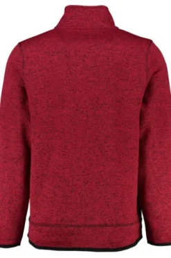 OS TRACHTEN Fleece-Jacke rot meliert