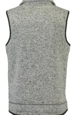 OS TRACHTEN Fleece-Weste grau meliert