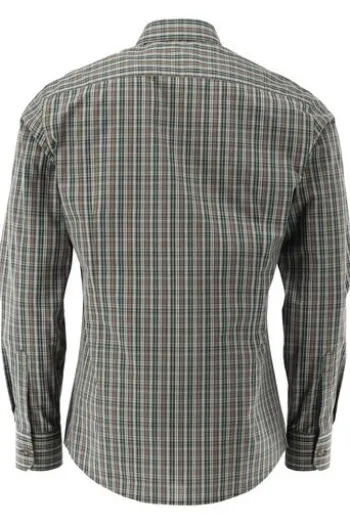 OS TRACHTEN Jagd Hemd oliv kariert Slim Fit